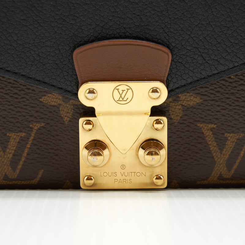 Louis Vuitton Long Wallet Black/Monogram Canvas GHW