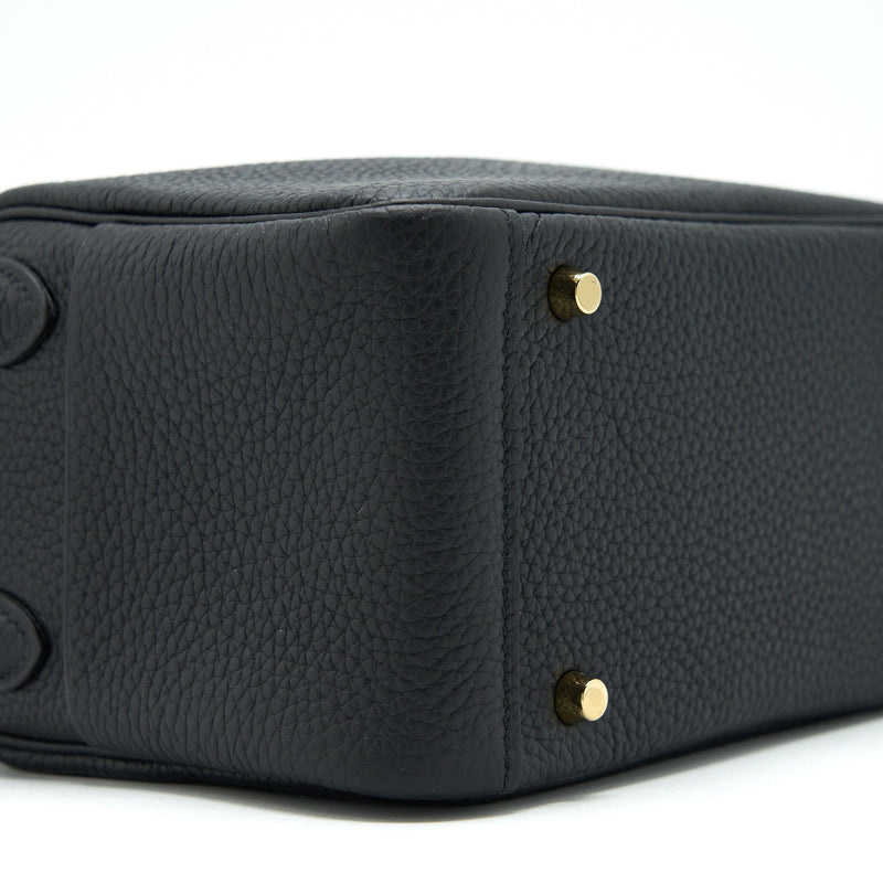 Hermes mini lindy Clemence black GHW