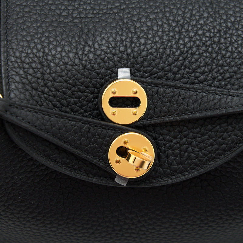 Hermes mini lindy black GHW stamp Z