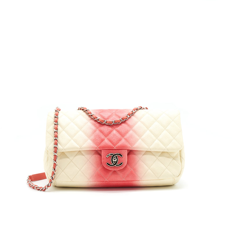 CHANEL Multi Color Caviar Large Flap Bag with SHW