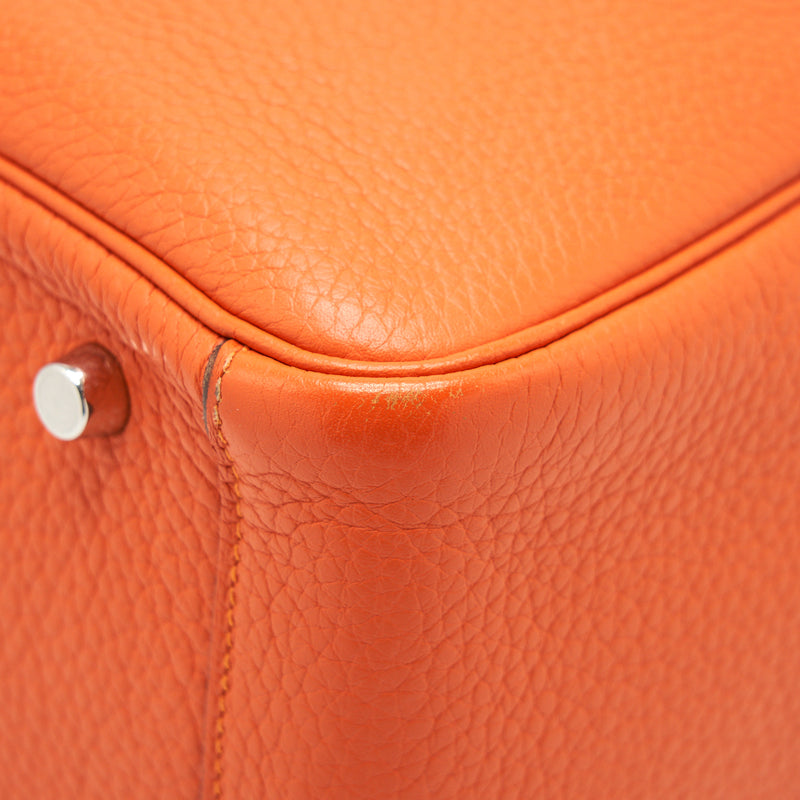 Hermes Lindy 30 Orange SHW Stamp Square Q