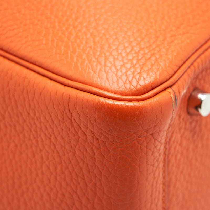 Hermes Lindy 30 Orange SHW Stamp Square Q