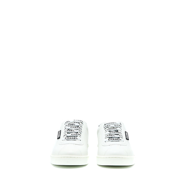 Chanel Size 37 Sneaker Letter Shoelace Calfskin Multicolour