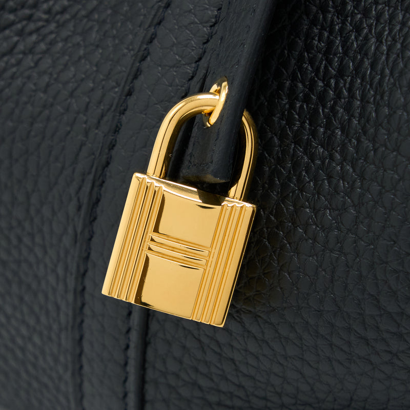 Hermes Picotin 22 Lock Bag Clemence Black GHW Stamp Z