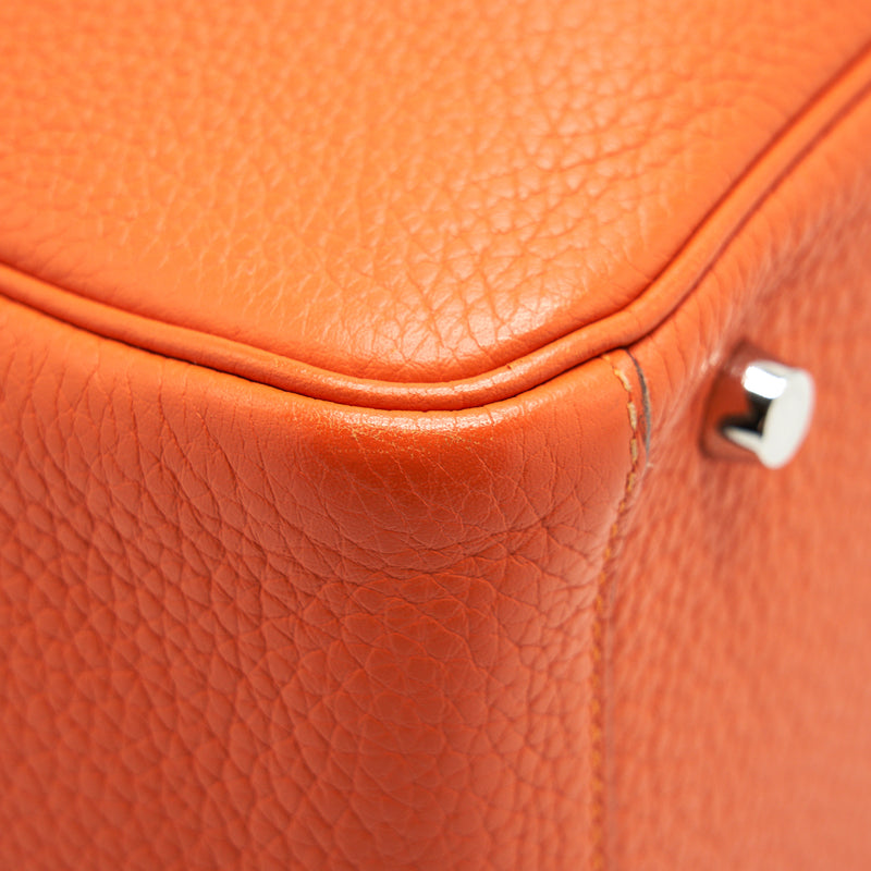 Hermes Lindy 30 Orange SHW Stamp Square Q