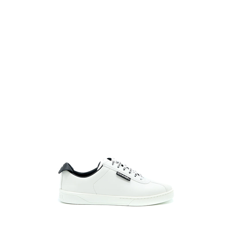 Chanel Size 37 Sneaker Letter Shoelace Calfskin Multicolour