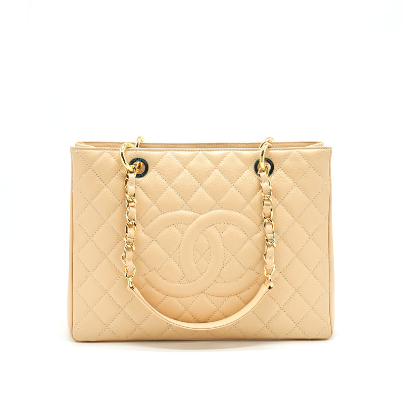Chanel Grand Shopping Tote Bag Beige with GHW