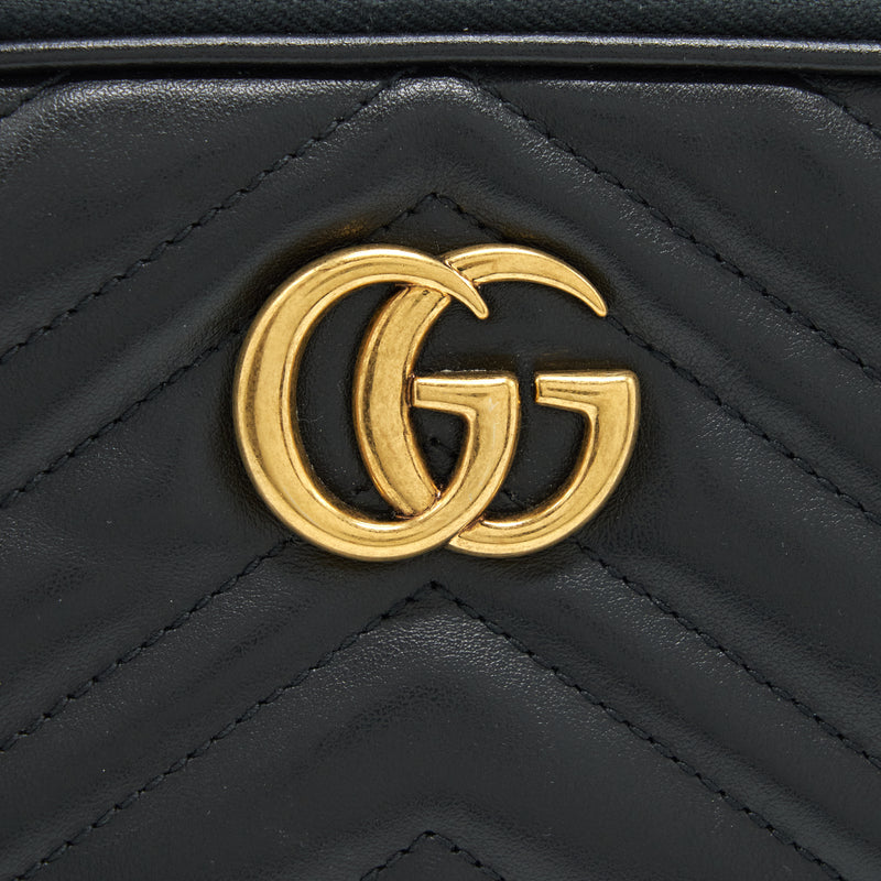 Gucci GG Marmont Small Pouch With Chains Black GHW