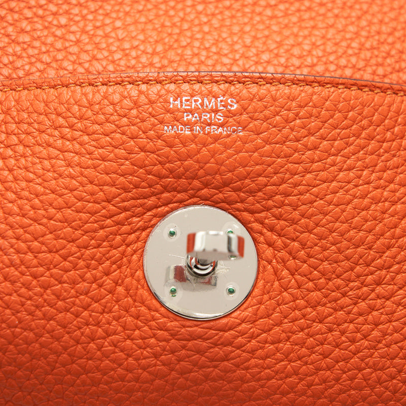 Hermes Lindy 30 Orange SHW Stamp Square Q