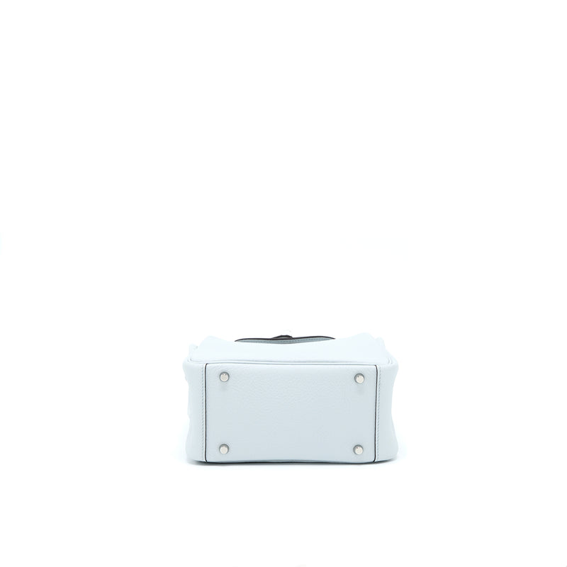 Hermes Mini Lindy Clemence Blue Pale SHW Stamp U