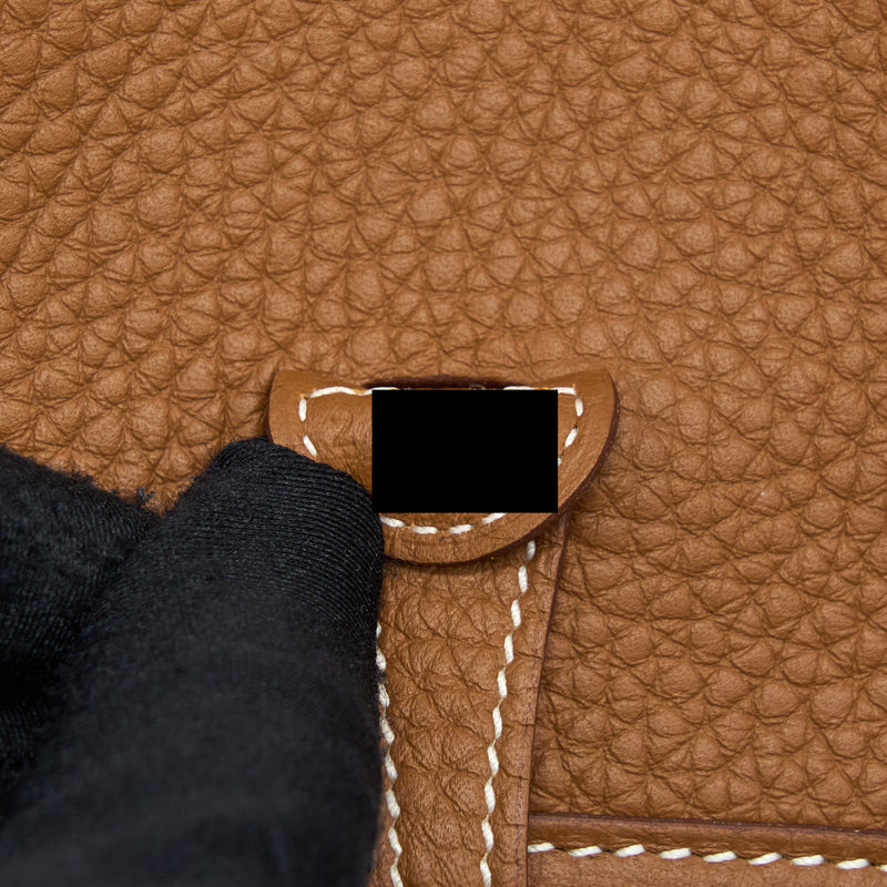 Hermes Mini Evelyne Clemence Gold GHW Stamp Z