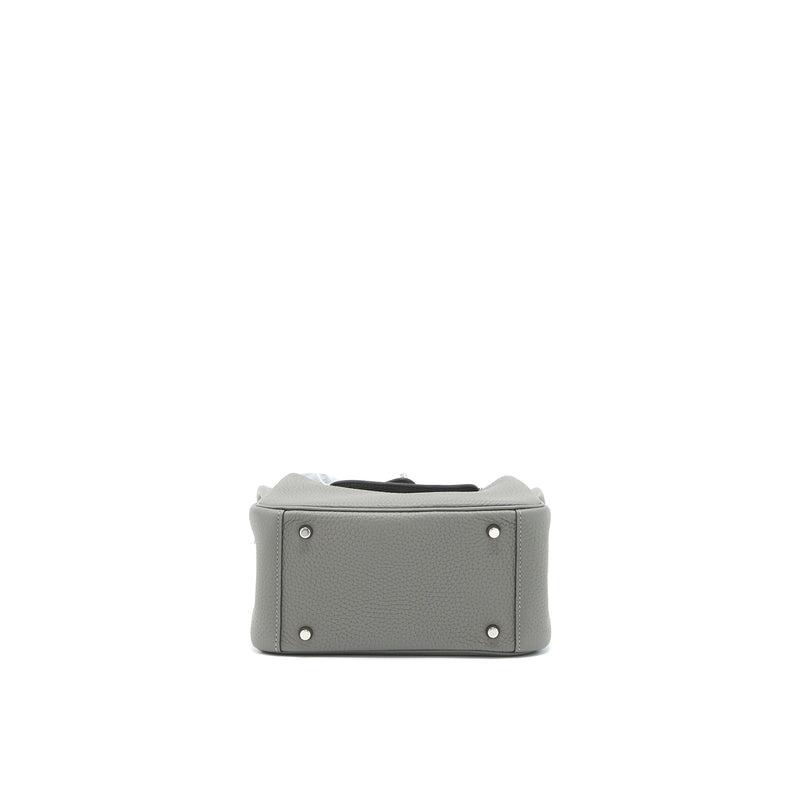 Hermes Mini Lindy Clemence 0L Gris Meyer SHW Stamp U