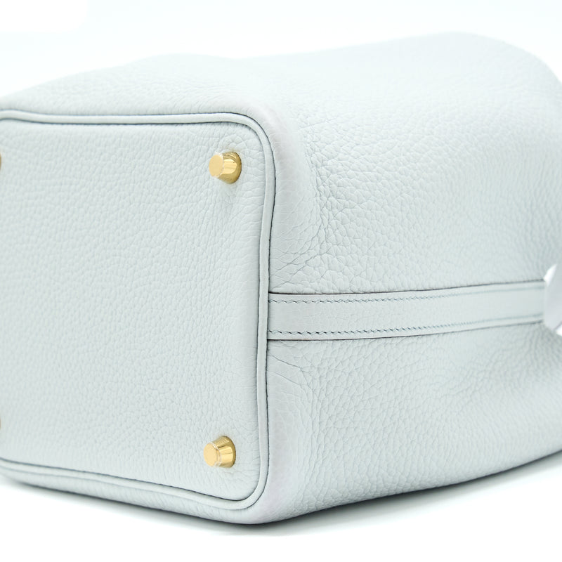 Hermes Picotin 18 Lock Bag Clemence Bleu Pale GHW Stamp Z