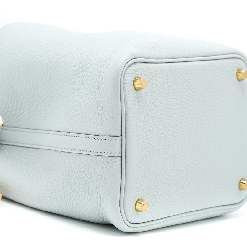 Hermes Picotin 18 Lock Bag Clemence Bleu Pale GHW Stamp Z