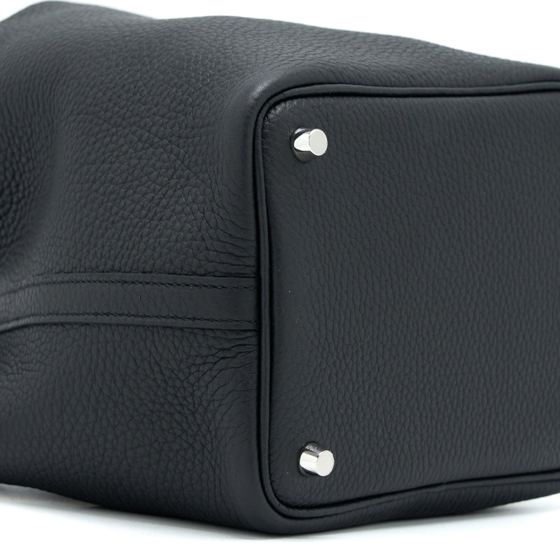 Hermes Picotin 18 Lock Bag Clemence Black SHW Stamp Z