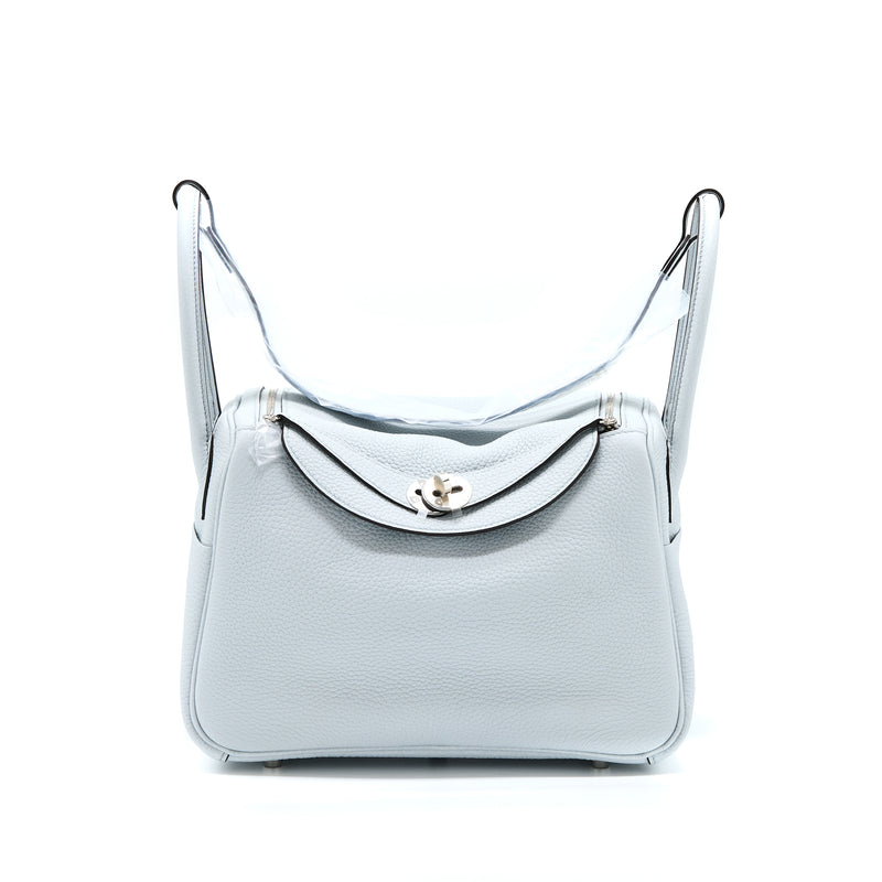 Hermes Lindy 26 Clemence Blue Pale SHW Stamp U