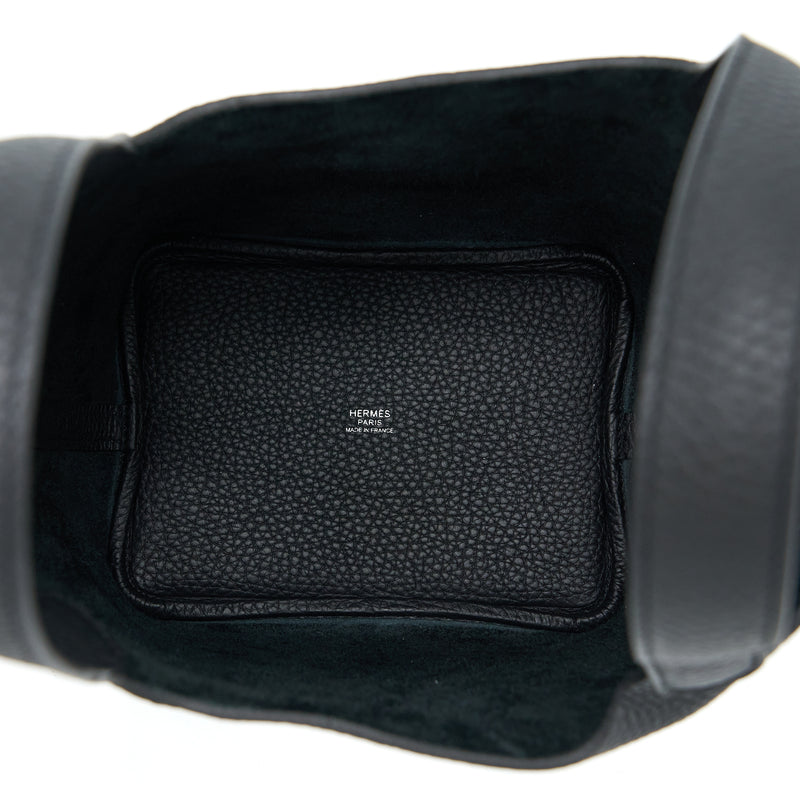 Hermes Picotin 18 Lock Bag Clemence Black SHW Stamp Z