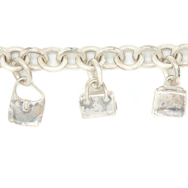 Hermes 5 Bags Amulette Bracelet Medium Model in Sterling Silver