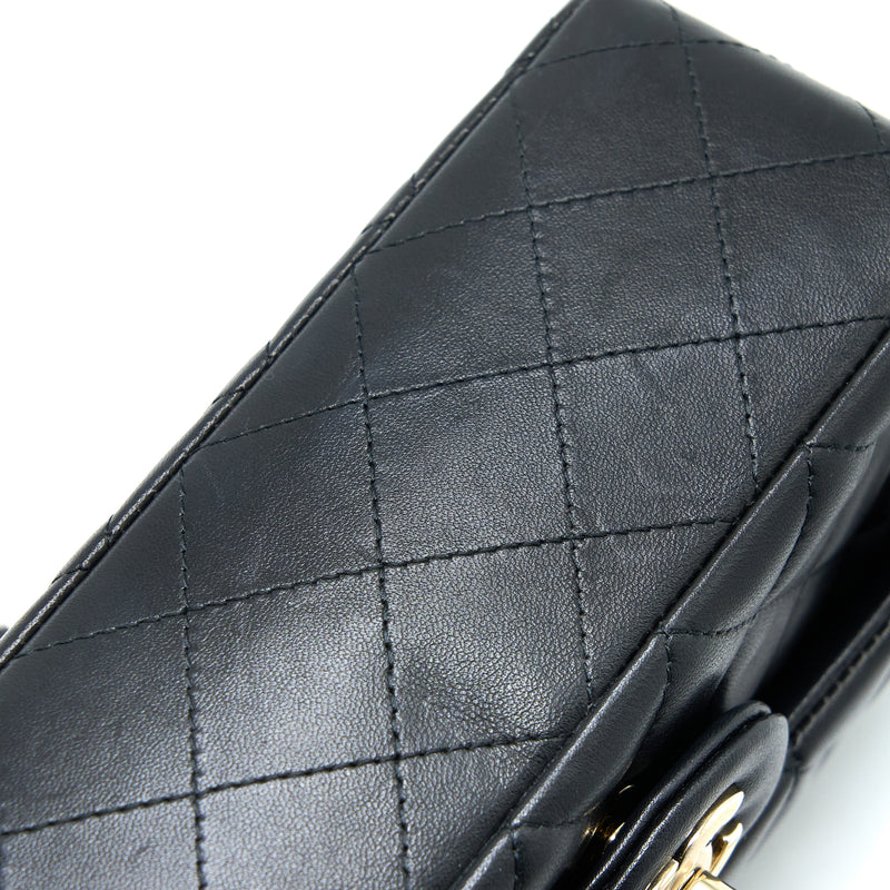 Chanel Mini Rectangular with Coco Bag Charm Limited Edition Lambskin Black LGHW