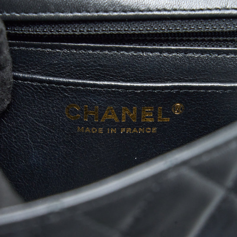 Chanel Mini Rectangular with Coco Bag Charm Limited Edition Lambskin Black LGHW