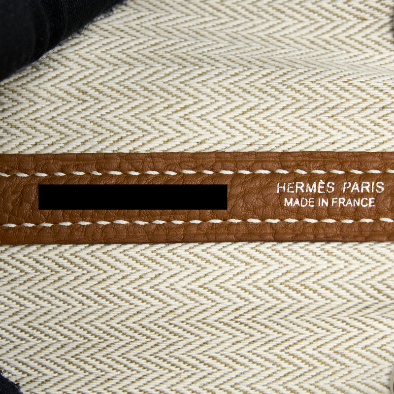 Hermes Garden Party 30 Negonda Gold SHW Stamp Z