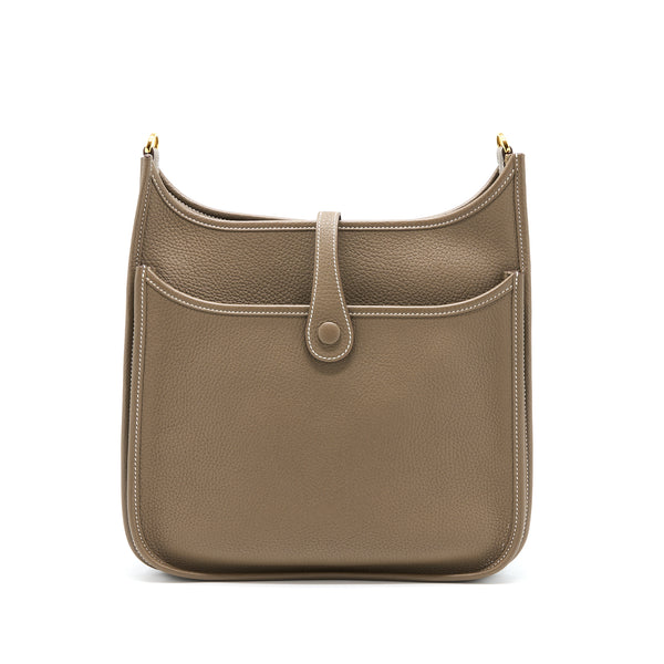 Hermes Evelyne 29 Clemence Etoupe GHW Stamp Z