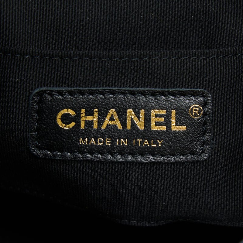 Chanel Duma Mini Backpack Lambskin Black LGHW (Microchip)