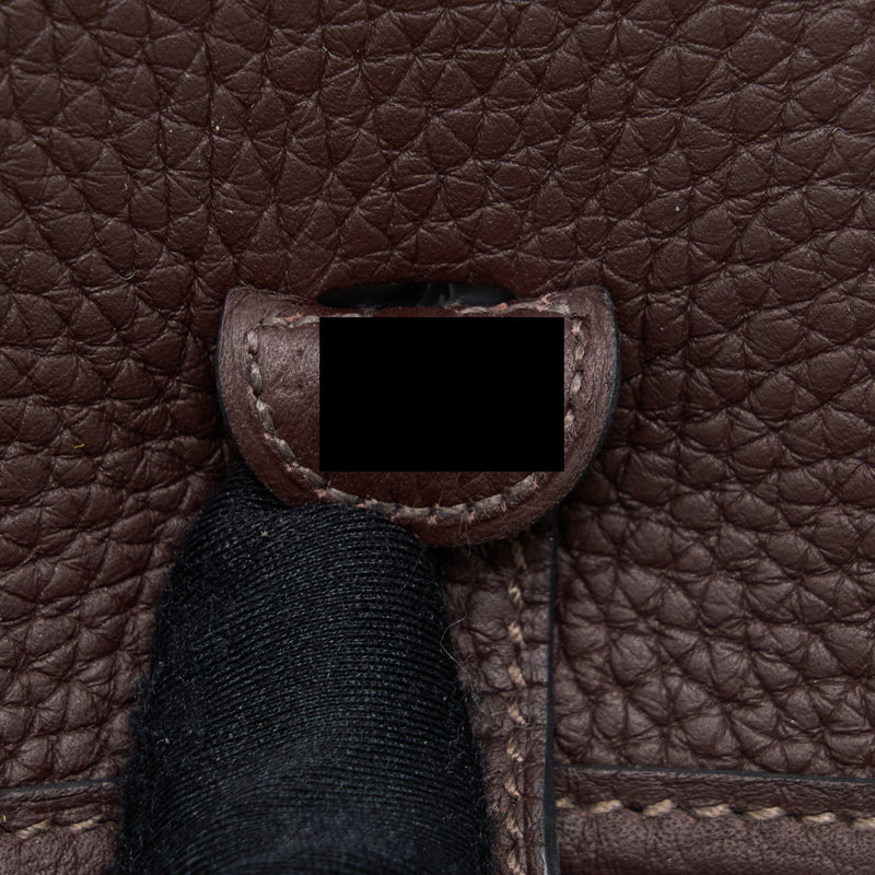 Hermes Mini Evelyne Clemence Rough H GHW With Multicolour Strap Stamp Z