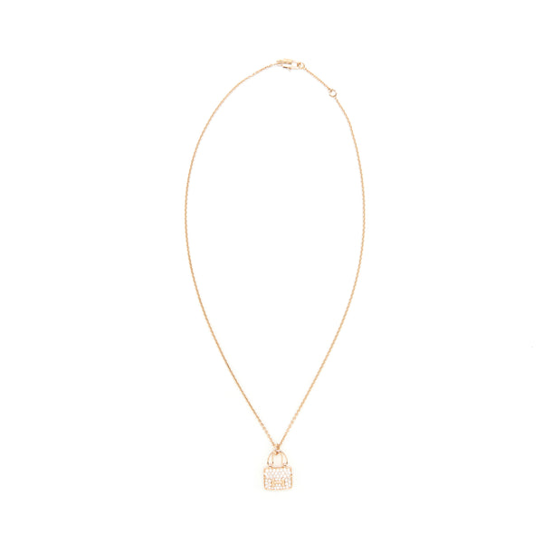 Hermes New Version Amulettes Constance Pendent rose gold with diamond