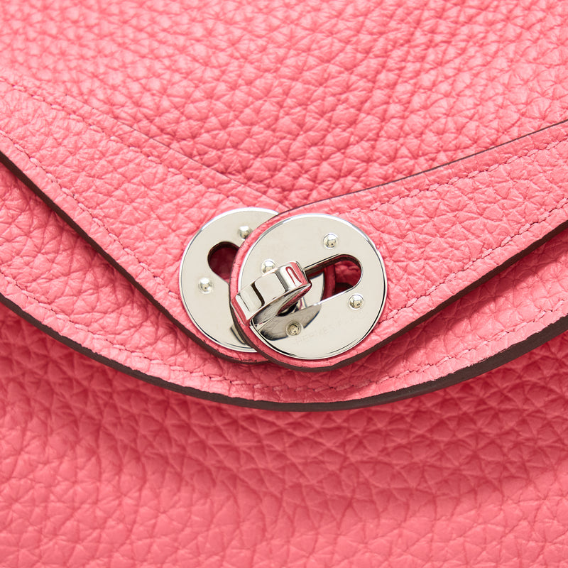 Hermes Mini Lindy Clemence 8W Rose Azalee SHW Stamp Z