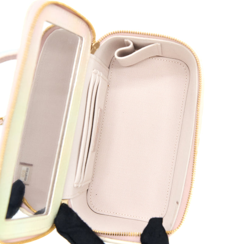 Chanel 22p Top Handle Long Vanity Case Lambskin Multicolour GHW