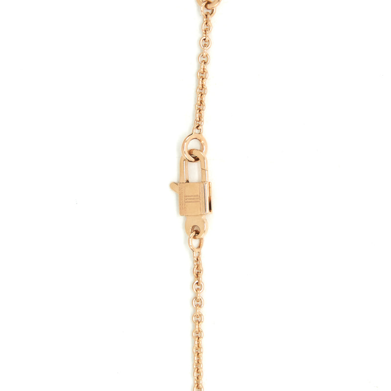 Hermes New Version Amulettes Constance Pendent rose gold with diamond