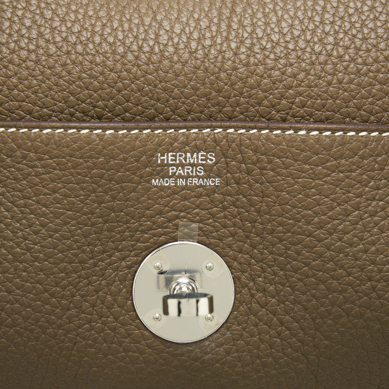 Hermes Lindy 30 Clemence Etoupe SHW Stamp A