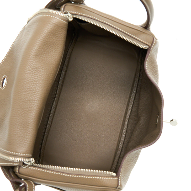 Hermes Lindy 30 Clemence Etoupe SHW Stamp A