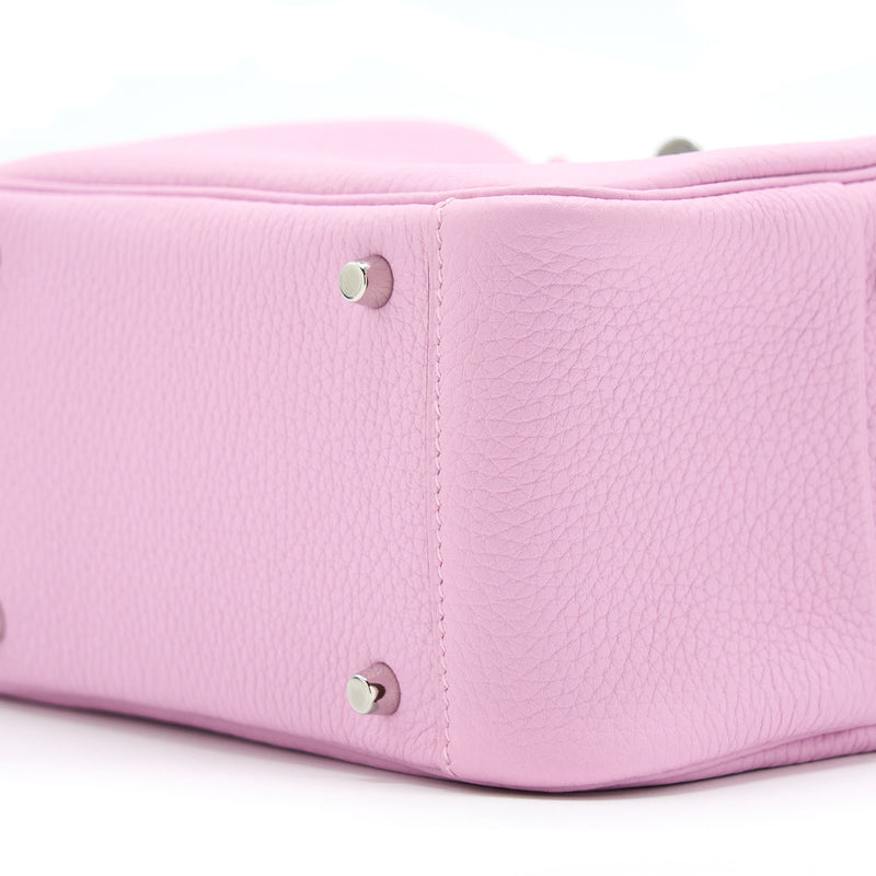 Hermes Mini Lindy Clemence X9 Mauve Sylvestre SHW Stamp U