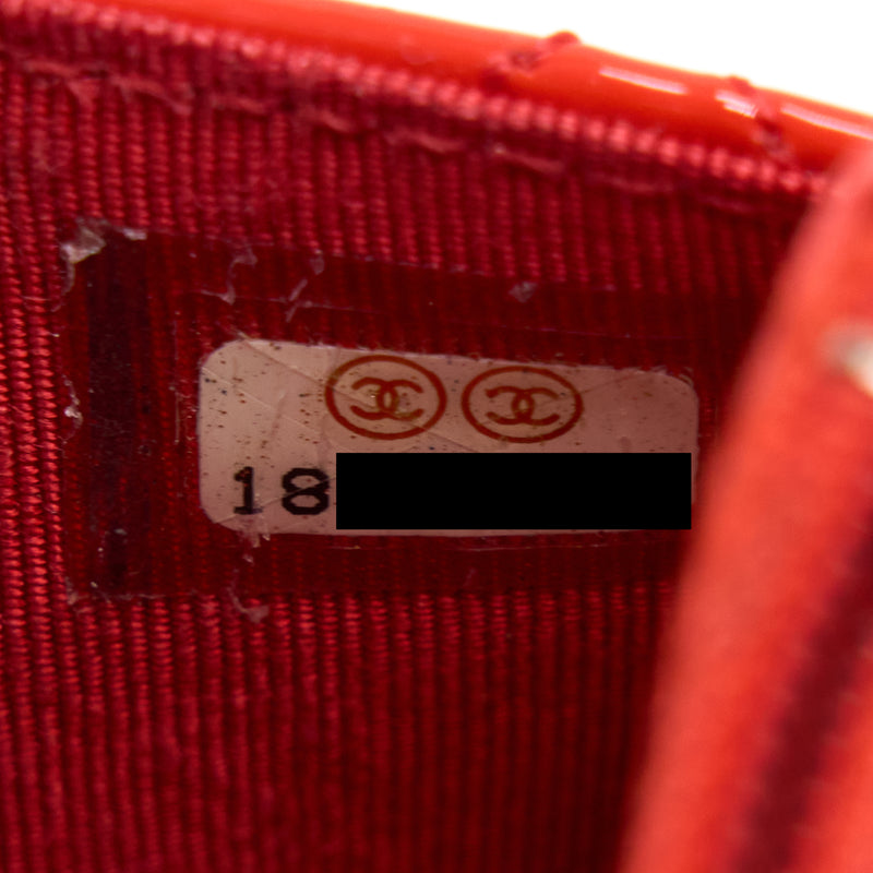 Chanel Classic Wallet On Chain Patent Red SHW