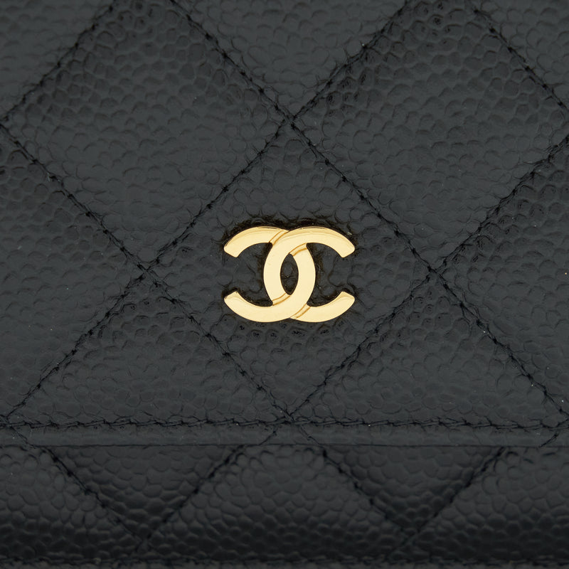 Chanel Classic Wallet On Chain Caviar Black GHW