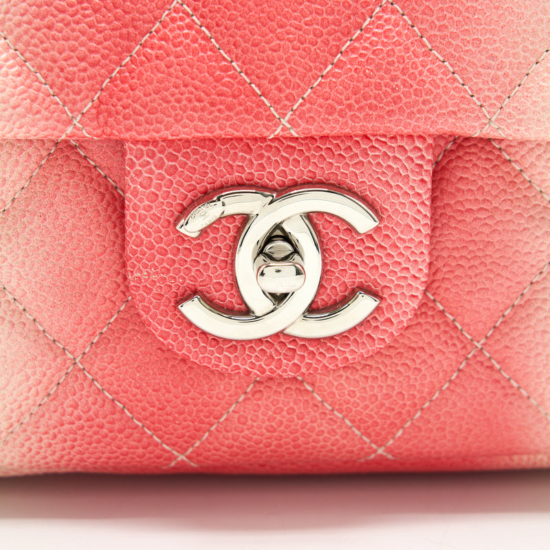 CHANEL Multi Color Caviar Large Flap Bag with SHW