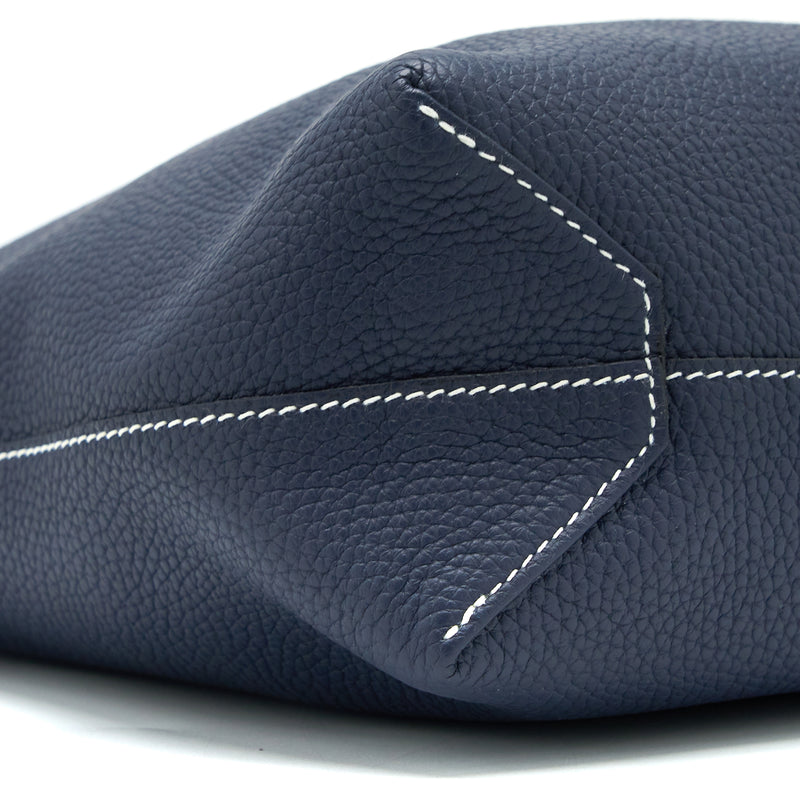 Hermes Double Sens 36 Bag Clemence Blue Nuit/Rose Azalee Stamp A