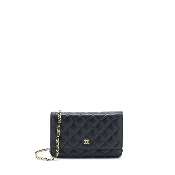 Chanel Classic Wallet On Chain Caviar Black GHW(Microchip)