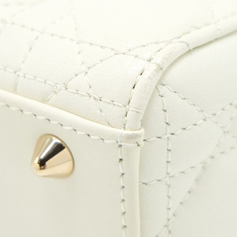 Dior Small Lady Dior Lambskin White LGHW