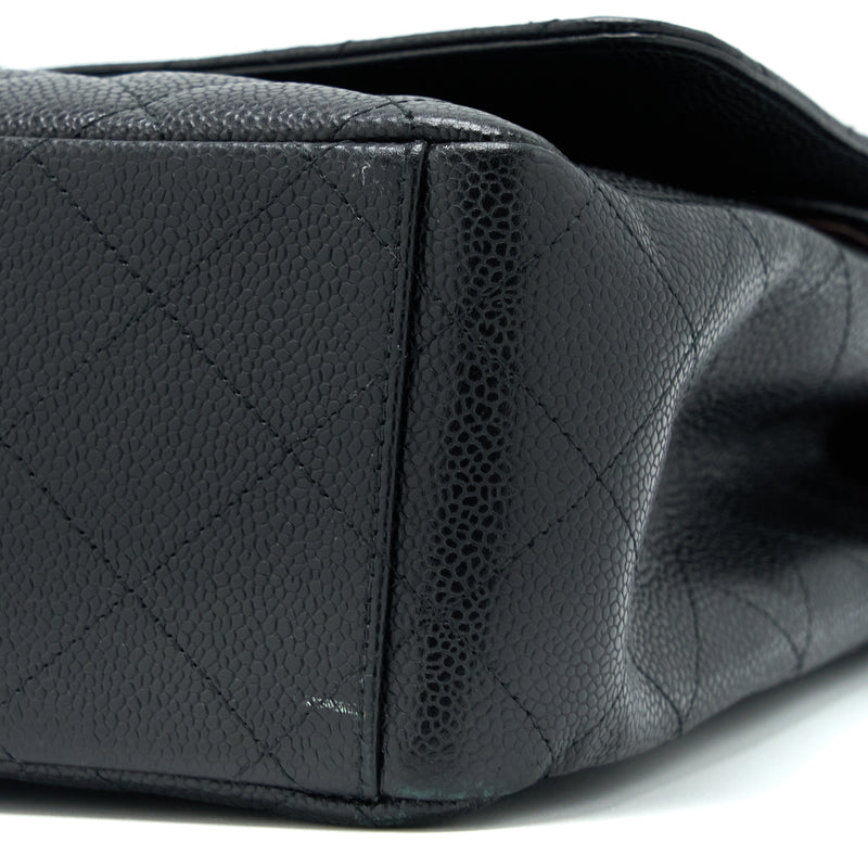Chanel Maxi Classic Double Flap Bag Caviar Black GHW