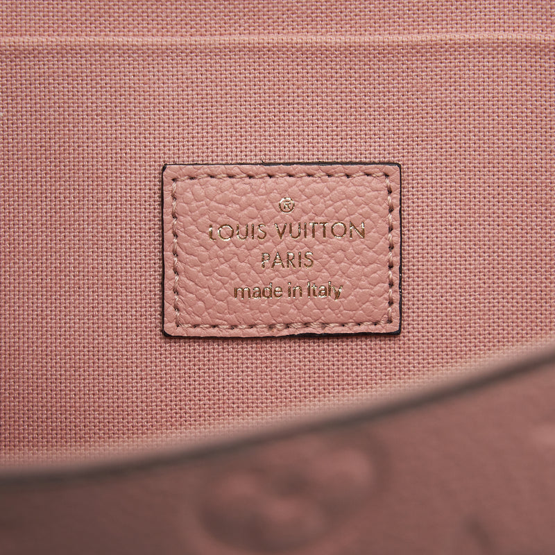 Louis Vuitton Felicie Pochette Monogram empreinte Rose poudre