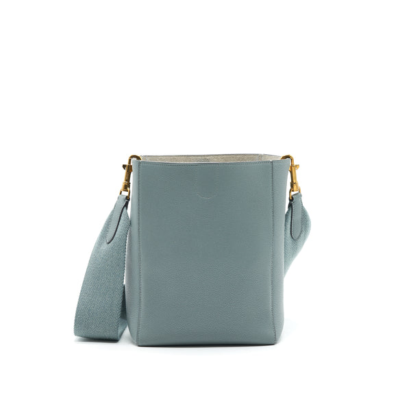 CELINE SMALL SANGLE BUCKET BAG IN GREY