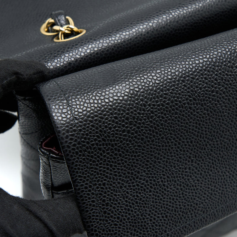 Chanel Maxi Classic Double Flap Bag Caviar Black GHW