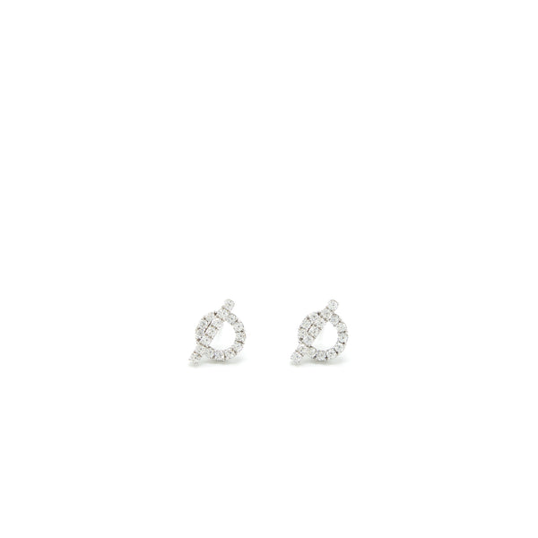 Hermes Finese Earrings White Gold With Diamonds