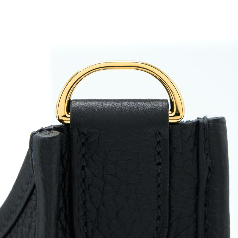 Hermes Evelyn 29 Clemence Black GHW Stamp U