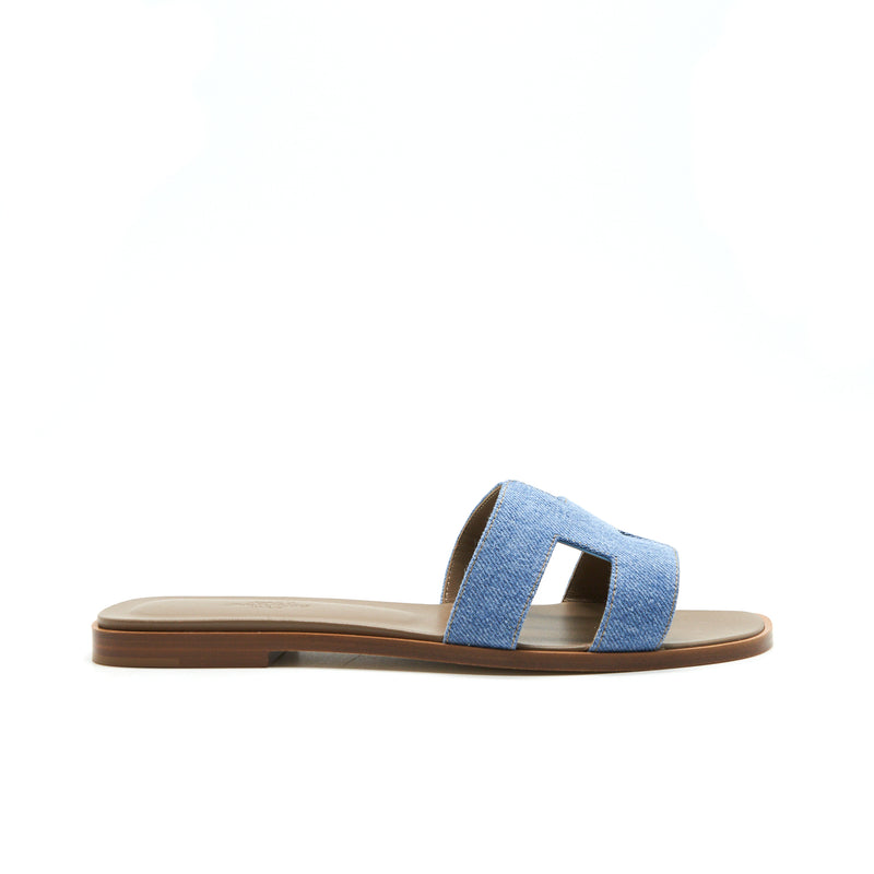 Hermes Oran Sandal Denim size 38