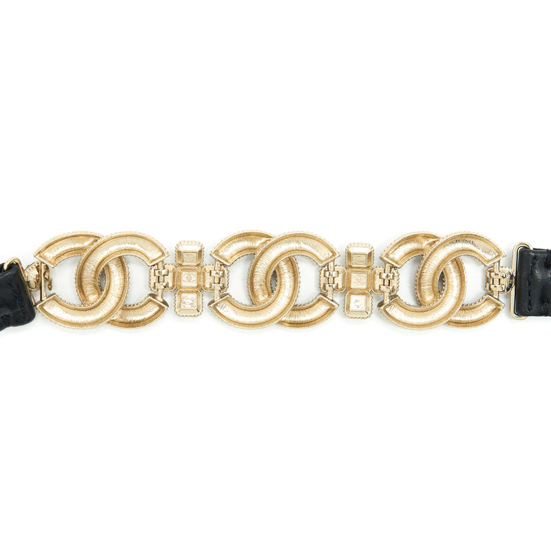 Chanel Size 80 Belt Black LGHW