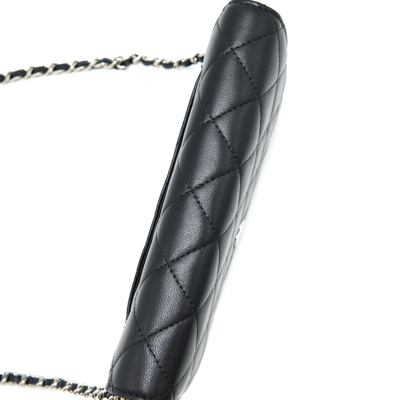 Chanel Classic Wallet on Chain Lambskin Black SHW (Microchip)